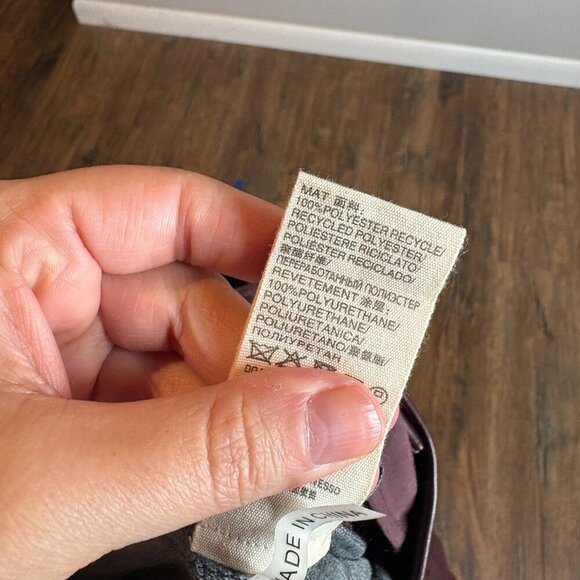 Suncoo Paris burgundy faux leather wide leg cropped pants - Picture 6 of 6